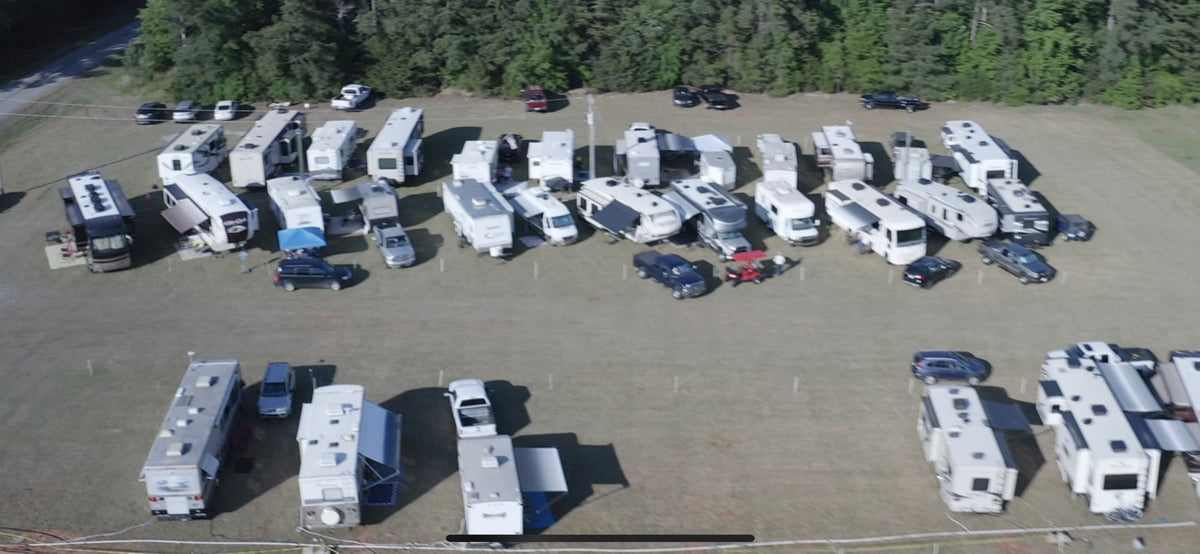 Campsite 2025 Little Roy & Lizzy festival. Call Holly 9047046217 for